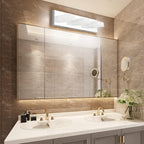 Ralbay Modern LED Bathroom Vanity Lights Chrome Stainless Steel Acrylic - Image 3