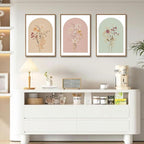KISSFOX 3 Piece Framed Wall Art Botanical Wall Decor Floral Pictures Wildflower - Image 2