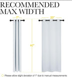 NICETOWN Room Darkening Draperies Curtains Panels, 2 Panels, 29 by 40, Window - Image 7