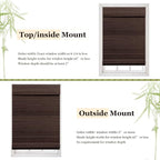 LUCKUP Cordless Bamboo Roman Blinds Shades - Image 5