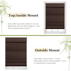 LUCKUP Cordless Bamboo Roman Blinds Shades - Image 5