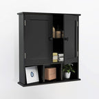 TaoHFE Black Bathroom over the Toilet Storage Cabinet, Wall Medicine Cabinet - Image 3