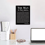 Howwii Office Wall Art Inspirational Decor The Man in the Arena Framed - Image 7