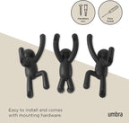 Umbra Buddy Wall Hooks – Decorative Wall Mounted Coat Hooks - Image 6