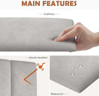 IFNOW Wall Mounted Upholstered Headboard Queen, 3D Peel and Stick Soundproof - Image 3