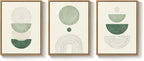 3 Piece Framed Minimalist Boho Canvas Wall Art - Image 6