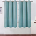 LEMOMO Blackout Curtains 42 x 63 inch/Stone Blue Curtains Set of 2 by Lemomo