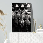 Vintage Black and White Posters Trendy Women Drink Cocktail Wall Art Funky - Image 4