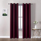 ChrisDowa Burgundyout Curtains 72 inches Long by ChrisDowa