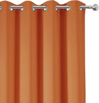 LEMOMO Orange Thermal Blackout Curtains/52 x 72 Inch/Set of 2 Panels Room - Image 5