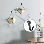 ZAYBOD Heavy Duty Wall Mounted Black Coat Hooks, mudroom Hooks, Backpack Hooks - Image 5