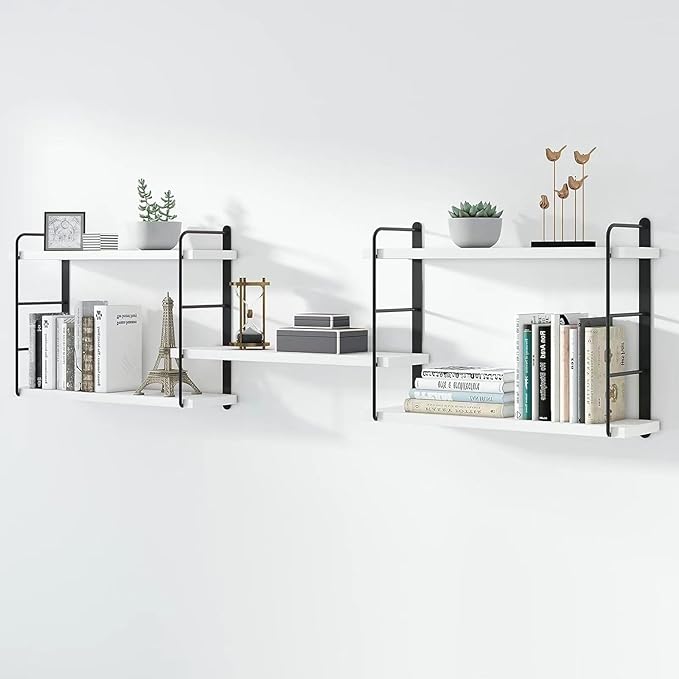 MXCSE Wall Shelves, Wall Mounted Bookshelves, DIY Floating Shelves by MXCSE