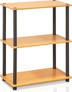 Furinno TURN-N-TUBE Storage Shelves, 3-Tier Book Shelf, Corner Shelf, Toolless - Image 7