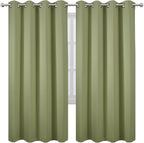 LEMOMO Sage Green Thermal Blackout Curtains/52 x 72 Inch/Set of 2 Panels Room - Image 2