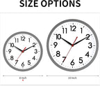 AKCISOT Wall Clock 8 Inch Silent Non-Ticking Modern Clocks Battery Operated - Image 3