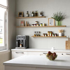 Boswillon 35.3 Inches Long Floating Shelves, 2 Set Rustic Wall Shelf - Image 4