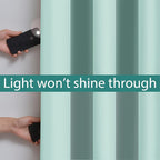 Yakamok 100% Blackout Lined Panels, Room Darkening Thermal Insulated Blackout - Image 3