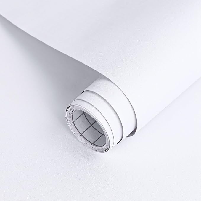 Arthome 17''x78.7'' White Contact Paper, Self Adhesive Wallpaper Waterproof by ArthomeWALLDECOR
