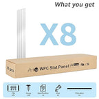 Art3d WPC Slat Wall Panels, Living Room - Image 3