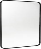 Black Metal Framed Bathroom Mirror by Minuover