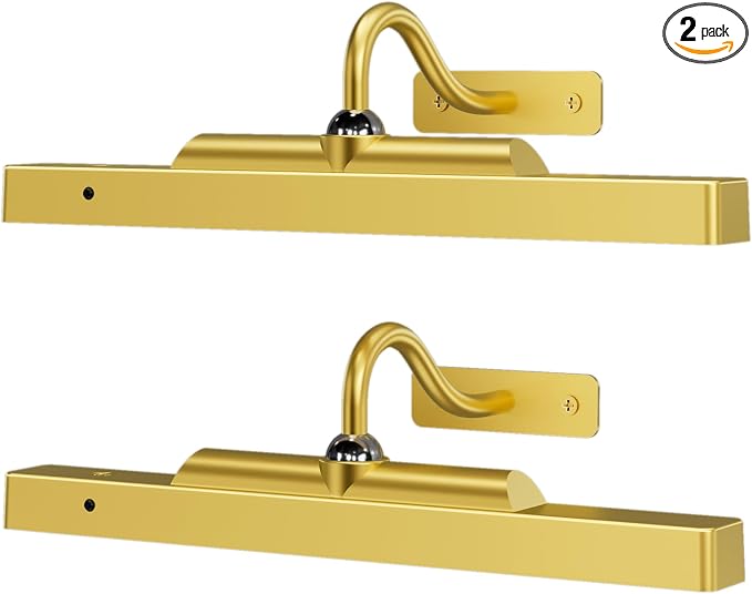 Corless Picture Lights 2 Pack, 4400mAh Battery Operated Wirelesss Wall Lights by Craftersmark