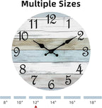CHYLIN Wall Clock 12 Inch Bathroom Clock, Rustic Wall Clocks Battery Operated - Image 2