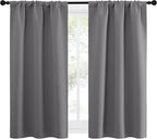 NICETOWN Grey Window Curtains for Bedroom - Image 4