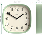 JONES CLOCKS® Sprite wall Clock | Modern Retro Rounded Square Clock | 10 inch | - Image 4