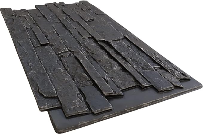 EverStone Acadia Ledge Faux Stone Panel, Dark River Color - Image 6