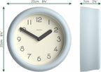 JONES CLOCKS® Fuze wall Clock | Small Round Clock | Pale Blue | Playful Modern - Image 3