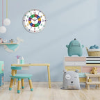 XFM Learning Clock for Kids Silent Non Ticking Battery Operated Colorful - Image 4