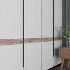 Decotalk Wood Wallpaper Border Peel and Stick 3"x236" Wall Paper Frame Self - Image 4