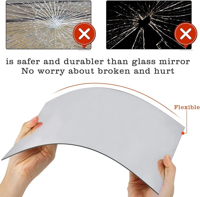 10Pcs Acrylic Mirror Tiles for Wall Decor, Living Room, Tables Centerpieces - Image 3