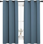NICETOWN Room Darkening Curtains 63" Length, Thermal Insulated Blackout Panels - Image 2