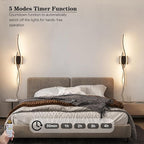Plug in Wall Sconces Set of 2, Modern Plug in Sconce - Image 7