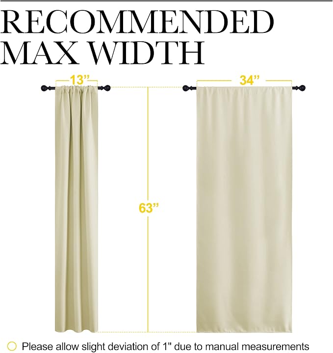 NICETOWN Bedroom Curtains for Kids Room, Window Treatment Thermal Insulated - Image 7