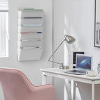 Gawerk Clear Acrylic Single Pocket, Plastic Hanging Wall Mount File Holder - Image 8