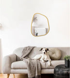 Irregular Asymmetrical Mirror Wall Mounted, Unique Vanity Mirror, Shaped - Image 3