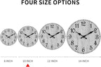 Wall Clock, 10 Inch Wall Clocks Battery Operated Silent Non Ticking, Country - Image 2