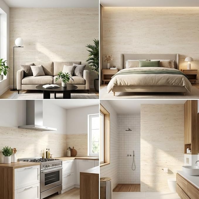 3D Wall Panels Peel and Stick – 15.74" x 236" PVC Faux Texture Wall Covering - Image 2