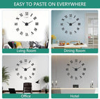 Extra Large Digital Wall Clock Decorative Battery Operated, Minimalist - Image 3