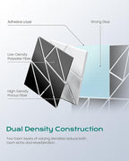 12-Pack Felt Acoustic Panels, Peel & Stick Sound Proof Foam Panels - Image 3