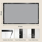 Koonmi Black Mirrors for Wall, 30x55 Inch Bathroom Mirror, Rectangular Wall - Image 2