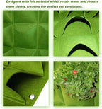 Hanging Planting Grow Bags, 64 Pockets Hanging Vertical Wall Planter Wall - Image 3