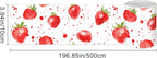 HOMETITUTE Wallpaper Border Peel and Stick Wall Border Strawberry Fruit Theme - Image 3