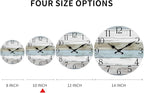 Wall Clock, 10 Inch Silent Non Ticking Wall Clocks Battery Operated, Rustic - Image 2