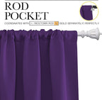 NICETOWN Blackout Purple Curtains - Image 3