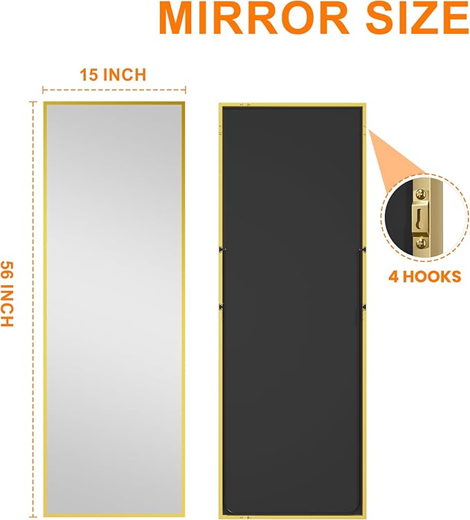 TRAHOME Standing Mirror Full Length Mirror - Image 9