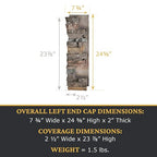 AZ Faux High-Density Polyurethane Faux Stone Interlocking Left Endcap - Image 3