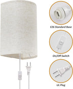 Plug in Wall Sconce, 3 Colors Wall Sconces Set of Two, Industrial Plug in Wall - Image 3